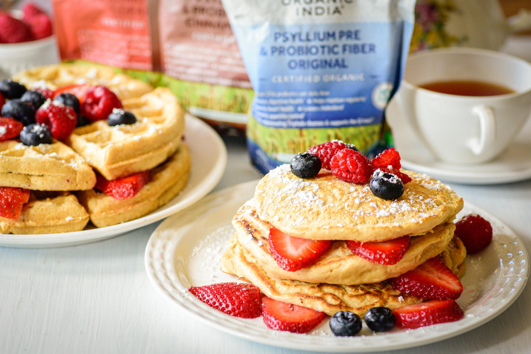 Easy Psyllium Pancakes and Waffles Organic India