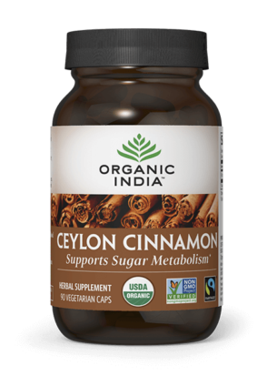 Ceylon Cinnamon Organic Fairtrade Certified Encapsulated Herbal Supplement