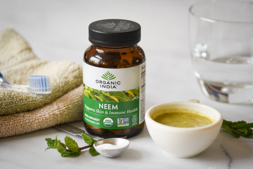 Neem powder for oral care