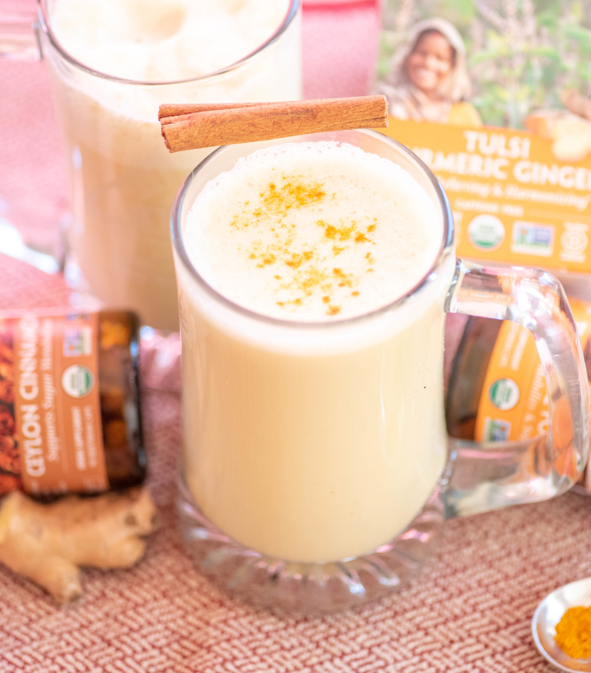 Turmeric Golden Milk Latte with Ginger Organic India