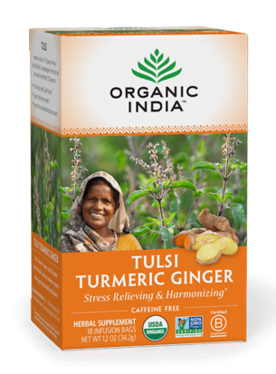 Tulsi Turmeric Ginger Herbal Infusion Tea